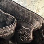 American Eagle Black Distressed Mom Straight Jeans Long Comfort Stretch 0 Photo 9