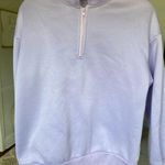 SheIn  Lavendar Half Zip Pullover Lilac Buttery Soft Fleece Streetwear Pastel Photo 0