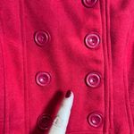 Body Central  Large Red Double Breasted Pea Coat Women's Warm Winter Jacket Photo 5