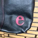 Black E Initial‎ Shoulder Purse Photo 3