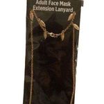 NWT Adult Mask Chain Lanyard Leaves Floral Fall Faux Gold Classy Everyday Photo 0