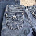 Vervet Flying Monkey Distressed Blue Flare Jeans Photo 11