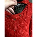 Vintage Sandro Paris Quilted Jacket Red Small Calico French Country Cottagecore Photo 2