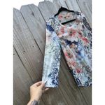 One World Live And Let Live Womens 3/4 Sleeve Top Size Small Spring White Photo 3