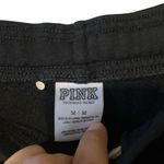 PINK Black Drawstring Sweatpant Joggers Medium Cozycore loungewear #758 Photo 3