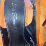 Lulu Townsend Peep Toe Black Satin Heels Photo 2