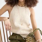 J.Crew High-neck Sweater Tank in Ecru, Sz L Photo 0