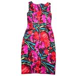 Kay Unger New York Women's Floral Silk Blend Midi Dress Size 2 Vintage Photo 4