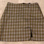 Forever 21 Plaided Yellow And Black Skirt Photo 0