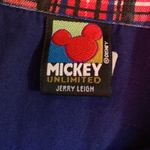 Disney Mickey Mouse Jerry Leigh Top L Blue Sleeveless 90’s Button Up Y2K VTG Photo 4