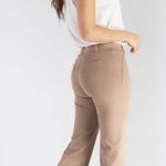 Betabrand Boot-Cut Classic Dress Pant Yoga Pants Khaki Twill Photo 1