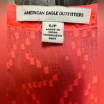American Eagle  Outfitters orange sleeveless vneck sheer top Photo 4