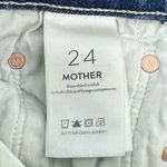 Mother Superior Jeans The Tomcat Kneeling on Stones High Rise Straight Crop 24 Blue Photo 11