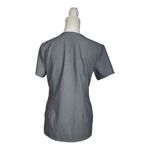 FIGS Technical Collection Casma Three-Pocket Scrub Top Extra Small Grey Medical Photo 1