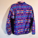 Vintage REI Blue Aztec Fleece Quarter Zip Pullover Sweater Womens S 90s Fall Photo 5