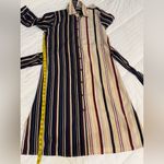 Fate Navy, wine, and Cream Striped Midi Dress Size M Photo 6