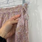 J.Crew  Medium Purple, Green Boho Paisley Wrap Maxi Cotton Voile Skirt w/Pocket Photo 9