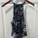 Free People Daisy Floral Halter Neck Top - Blue Combo size Small NWT Photo 11