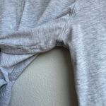 Lululemon  Time to Restore Nulu Long Sleeve Shirt Gray Size 6 Yoga Tie Wrap Top Photo 2