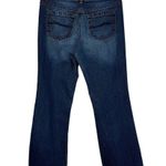 Ruff Hewn SZ 4S SHORT Bootcut Jeans Mid-Rise Pockets Stretch Whiskered Blue Photo 3