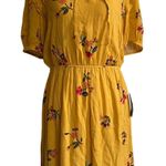 DR2 by Daniel Rainn Yellow Coquette Floral Dress Tie Photo 0