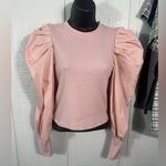 TCEC  Solid Fitted Crew Neckline and Long Puff Sleeves Size Medium EUC Photo 1