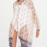 ZARA sheer button down longsleeve tunic Photo 5