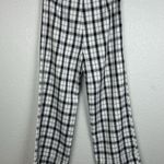 Princess Polly Women's Check Pants Black White High Rise 100% Cotton Size 6 Photo 5