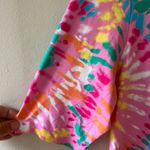 Lands' End Sz L Rash Guard UPF 50 Crew Neck Short Sleeve Stretch Shirt Top Photo 2