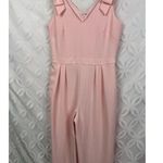 Elle Pink Sleeveless Bow Wide Leg Jumpsuit Size S Photo 5