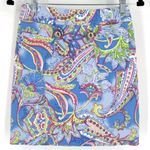 Melly M Womens Floral Paisley Lined Stretch Pencil Skirt Blue Green Size Medium Photo 9