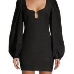 Significant Other Puff Sleeve 100% Cotton Fara Mini Dress Black Womens Size US 6 Photo 0