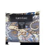 Karen Kane  size small paisley black and yellow womens blouse Photo 1