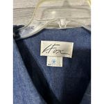 L.Fox Dallas Texas Women's Cropped Western‎ Shirt Jean Jacket Top Sz 8 VTG. Blue Photo 6
