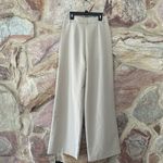 Commense Solid Wide Leg Pants Without Belt size small Tan Photo 4
