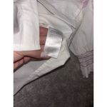 Anthropologie veroalfie embroidered ruggle smocked blouse white Puff Sleeve  2 Photo 7