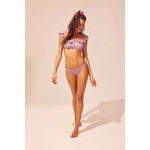 Solid & Striped The Paloma Bikini Top & Bottom Set in Lavender Seersucker NWOT Photo 1