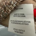 A.U.W Sequin Top size M rose gold color with lining Pink Size M Photo 4