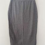 l*space L* Heather Gray Kitty Sweatshirt Skirt Size Medium Pull on Wrap Front NEW Photo 6