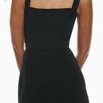 Aritzia Wilfred Aperature Tie-back Dress Squareneck mini dress Black Sz 0 Photo 0