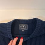 American Eagle Outfitters Navy Raglan Crew Neck Tie Dye Sweater Women’s Large Photo 5