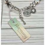 NWT Harmony Silver Tone Crystal & Cross Tennis Style Bracelet Dangle Tree Charm Photo 7