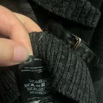 Guess  Sweater Womens Med Black
Grey Stripe Shawl Collar Buckle
Detail Cotton Photo 4