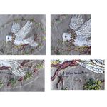 Jerzees VTG Christmas Dove Long Sleeve T Shirt Medium Lynn Norton Parker … Photo 2