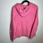 Cupcakes and Cashmere Pink Heart Print Hoodie Sweater Women's Large Photo 2
