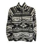 Eddie Bauer  women's M aztec print 1/4 zip fleece pullover sweater Photo 0