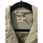 Faherty Olive Green Overland Denim Utility Jumpsuit Organic Cotton Size XS $228 Photo 1