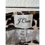 J.Crew Leopard Animal Print High Waist Corduroy Skinny Pants Size 27 Photo 6
