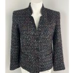 Lafayette 148 Tweed Blazer Size 4 Career Preppy Academia Business Professional 4 Black Photo 0