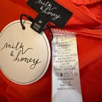 Milk and Honey Short sleeve self tie waist blouse size M Photo 7